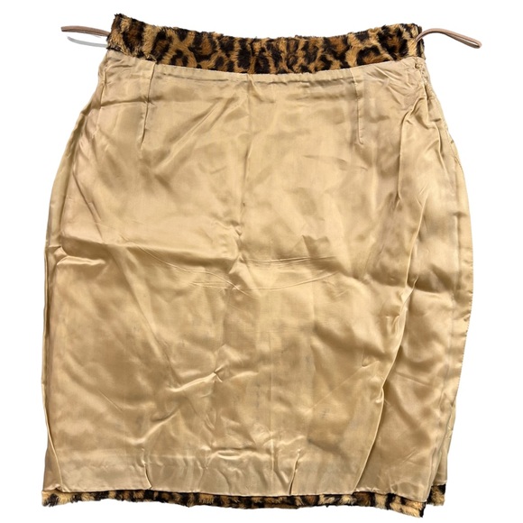 Vintage Istante by Gianni Versace Leopard Print Skirt Size 42 - Picture 6 of 17